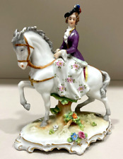 Vintage 1910's Royal Prince on Horse Germany porcelain Figurine Original Marked picture