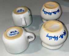 VINTAGE MARY A HADLEY 4 PIECE MINIATURE TEA SET. HAND PAINTED GLAZED STONEWARE. picture