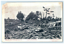 1907 Cyclone Disaster, Troxell's House and Barn, Berlin Wisconsin WI Postcard picture