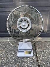 Windmer 12” Oscillating Fan Galaxy Vintage Amber Type 12 Table See Video 3 Speed picture