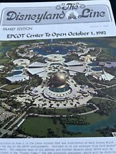 Disneyland Line 1978 newsletter Disney World EPCOT Center announcement photos picture