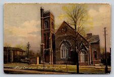 c1910 Rotograph First Christian Church Brazil Indiana P758 picture