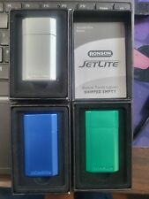 1 RONSON JETLITE  BY ZIPPO BUTANE TORCH LIGHTER REFILLABLE STEEL 3 DIFF COLORS picture