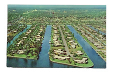 New Island Homes in the Venice of America Fort Lauderdale Florida Postcard picture