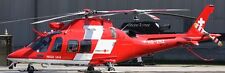 A-109 Swiss Air Ambulance Agusta Helicopter Mahogany Wood Model Large New picture