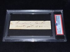 Andrew Jackson Signed Cut PSA Slabbed 7th President United States 3X5 Slab picture
