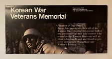 1997 KOREAN WAR VETERANS MEMORIAL ~ WASHINGTON D.C. BROCHURE ~ NPS picture