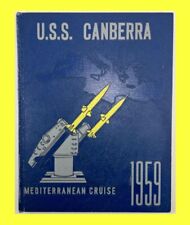 US Navy Cruise Book USS Canberra Mediterranean Cruise CAG2 Summer 1959 Yearbook picture