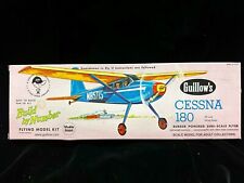 Vintage Guillow's Cessna 180 Airplane Kit Balsa Wood Model GUI-601 Complete New picture