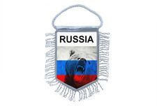 Club Flag Mini Country Flag Car Decoration Russia Russian Bear picture