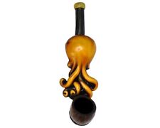 Octopus Handmade Tobacco Smoking Small Hand Pipe Tentacles Nautical Sea Animal picture