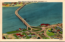 Cross Bay Boulevard Bridge, Rockaway, New York, Vintage Postcard picture