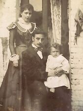 Strange Choice of Location Family Outside House Cabinet Card Victorian Photo:  picture