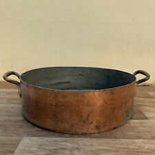 HUGE French stock pot antique Copper Cookware Gaillard PARIS 20 1/2