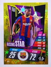 2020-21 Topps F1 Match Attax League Champions FC Barcelona Rising Star Fati RS1 picture