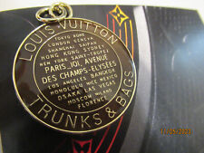 LOUIS VUITTON LV  1 ZIPPER PULL CHARM GOLD tone metal ,  BROWN 35x41MM picture
