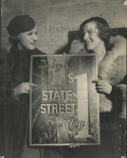 1934 Press Photo State Street Dollar Day picture