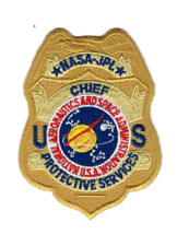 Federal NASA Jet Propulsion Lab JPL Protective Services Chief Badge Patch picture