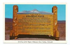 Colorado CO Postcard Upper Arkansas River Valley picture