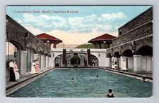 Banff- Alberta, Government Bath, Antique, Vintage Souvenir Postcard picture