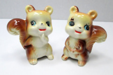 Vintage MCM Squirrel Salt and Pepper Shakers Made in Japan picture