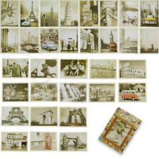 32pcs travel postcard vintage landscape building photo picture poster post _NH picture
