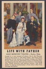 Dorothy Gish in Life with Father stage play postcard 1940s picture