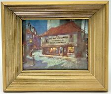 Vintage The Old Curiosity Shop Picture Dickens London England Foil Framed picture