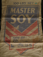 Vintage Master Soy Red & Blue Soy Beans Canvas Bag 36