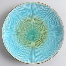 Gibson Designs Shangri La Court Turquoise Salad Plate 10540142 picture