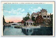1921 Cherry Island Home Of Mr J H Dawes Alexandria Bay New York Posted Postcard picture
