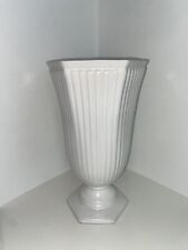 Arthur Wood England Vintage White Fluted Vase picture