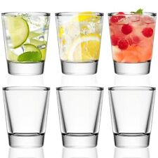6 Pack Shot Glasses Set With Heavy Base 1.6 Oz Clear Shot Glasses Bulk Small Whi picture