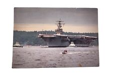 POSTCARD US Navy U.S.S. Nimitz Warship  Ship picture