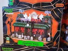 Lemax Spooky Town Graveside Diner Box  Ret. Exc. Cond. Sights & Sounds picture