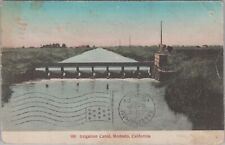 Irrigation Canal, Modesto, California 1909 Postcard picture