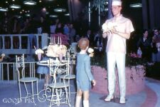 #WE4-vv Vintage 35mm Slide Photo- Statue of Ice Cream Man and Boy - 1962 picture