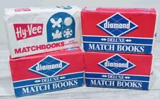 Vintage Diamond Match Book Lot 4 Deluxe 50 Books NOS SEALED IN ORIGINAL WRAP  picture