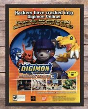 2002 Digimon World 3 Playstation Framed Video Game Art Vintage Print Ad/Poster  picture