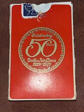 1 Vintage Delta Airlines Celebrating 50 years 1929 - 1979 Playing Cards picture