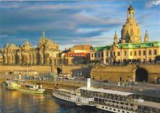 Germany Chrome Postcard Dresden Bruhlsche Terrasse Frauenkirche Art Academy picture
