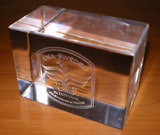 ORREFORS Crystal USA SWEDEN Bicentennial 1783 * 1983 Paperweight Signed Dated picture