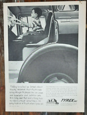 1960 Tyrex Vintage Print Ad Tire Truck American Trucking Assoc Semi Boy Drive picture