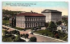 Postcard Masonic Temple Athletic Club University Club Pittsburgh Pennsylvania picture