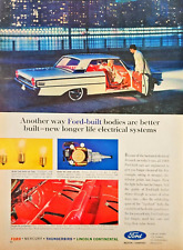 Ford Built Bodies Better Electrical System Red Interior VTG 1963 Print Ad 10x13 picture