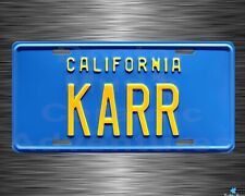 David Hasselhoff Knight Rider KARR  Metal License Plate - READ DESCRIPTION picture