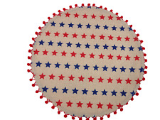 Celebrate Together Americana Round  Placemats NEW picture