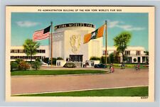 1939 New York World's Fair-Administration Building-Vintage Postcard picture