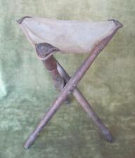 WWI 1917 ORIGINAL IMPERIAL GERMAN OFFICERS FOLDING FIELD CHAIR MARKED picture