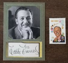 WALT DISNEY - ACEO D. GORDON TRADING CARD + 1969 U.S. POSTAGE STAMP - MINT COND. picture